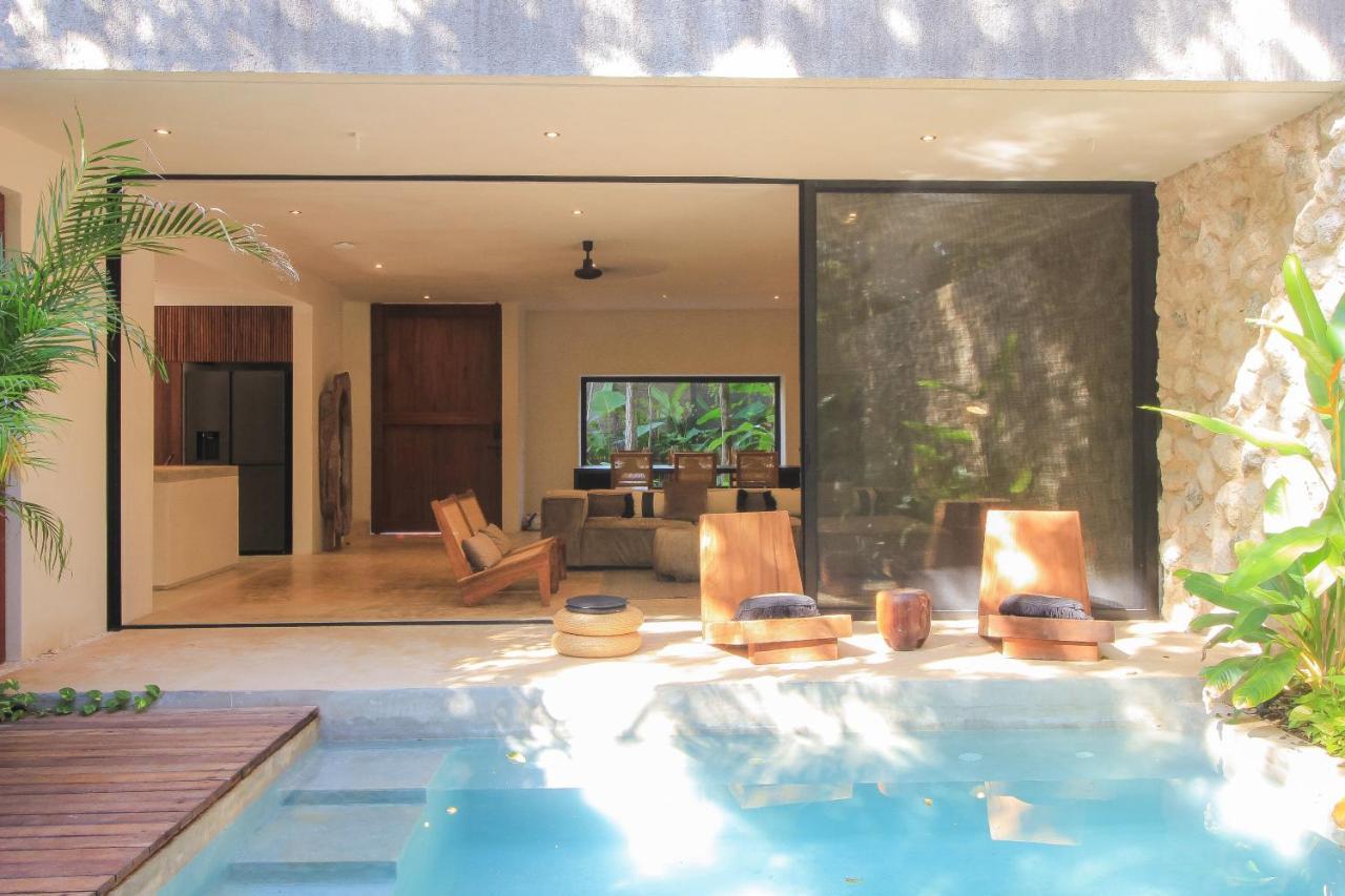 Elegant Boho Style Villa Jungle Views In Rooftop Deck & Outstanding Raw Pool In Holistika 图卢姆 外观 照片